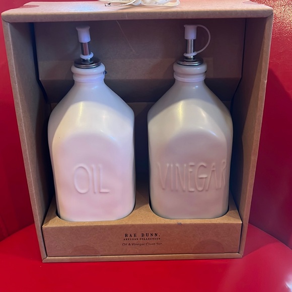 Rae Dunn Kitchen Nwt Rae Dunn Oil Vinegar Cruet Set Poshmark